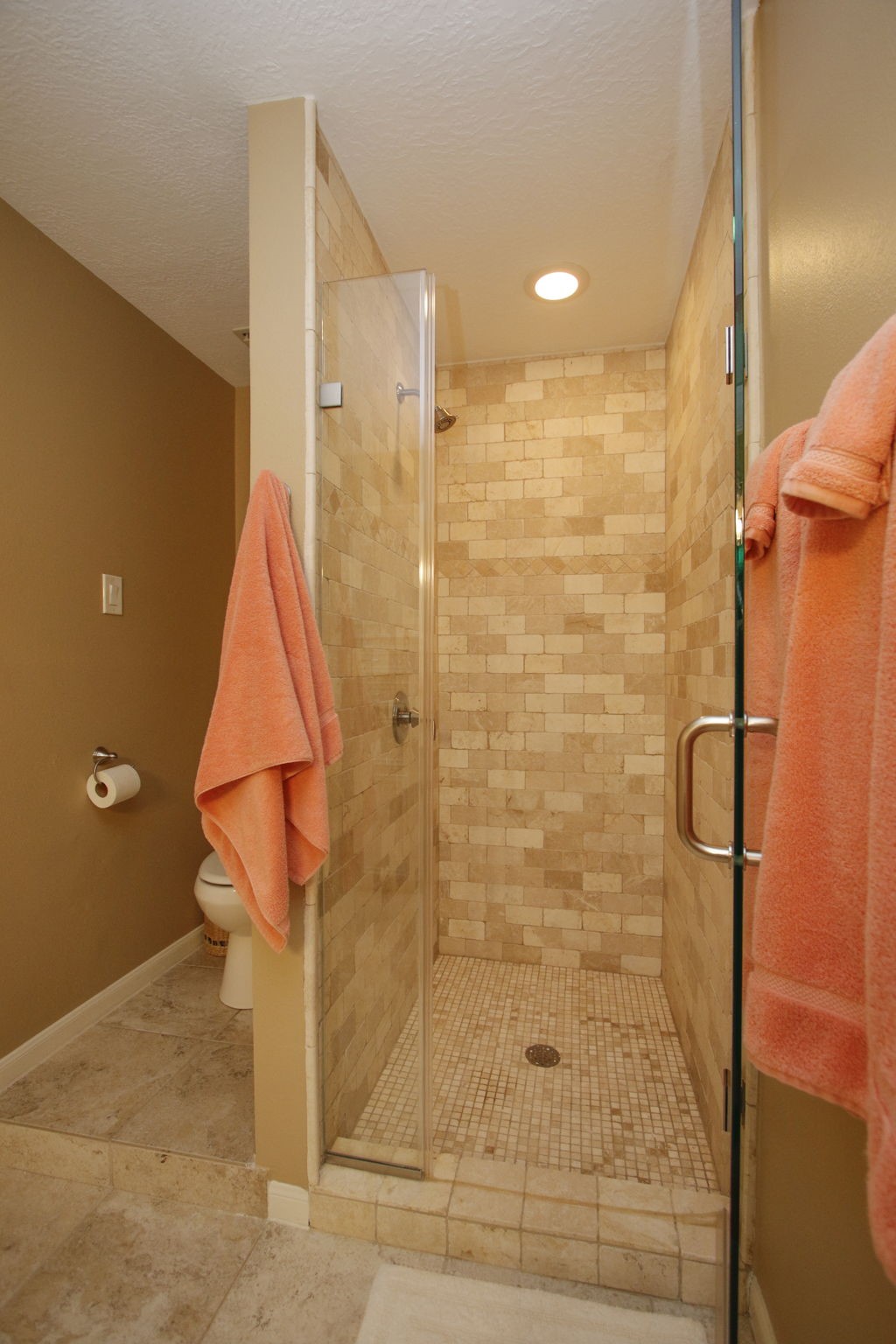 9546 Enstone Circle Spring, TX 77379 - Photo 35 of 44 The shower in the Ensuite bathroom was beautifully remodeled.