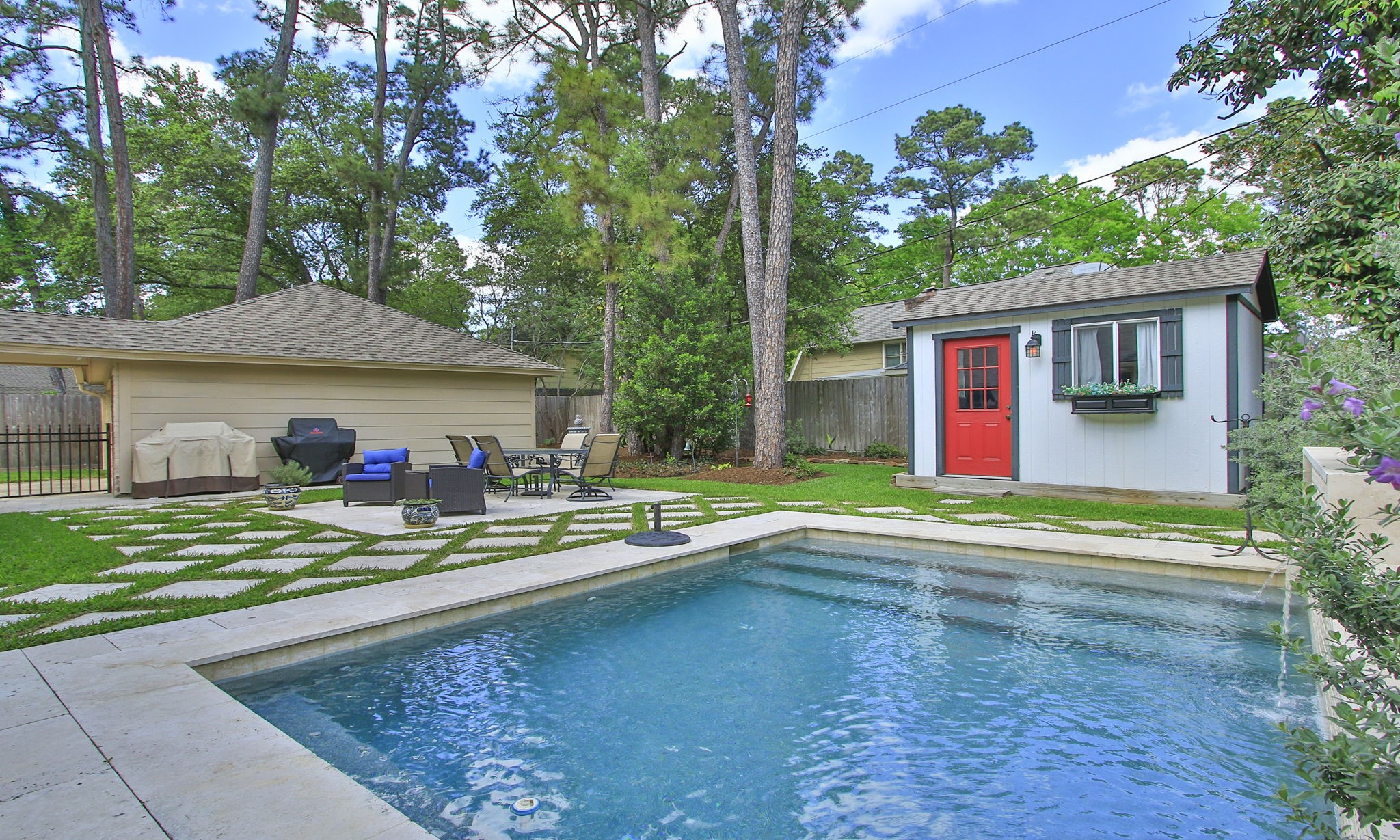 9546 Enstone Circle Spring, TX 77379 - Photo 40 of 44 This is the BEST! The little house is a PUB!!