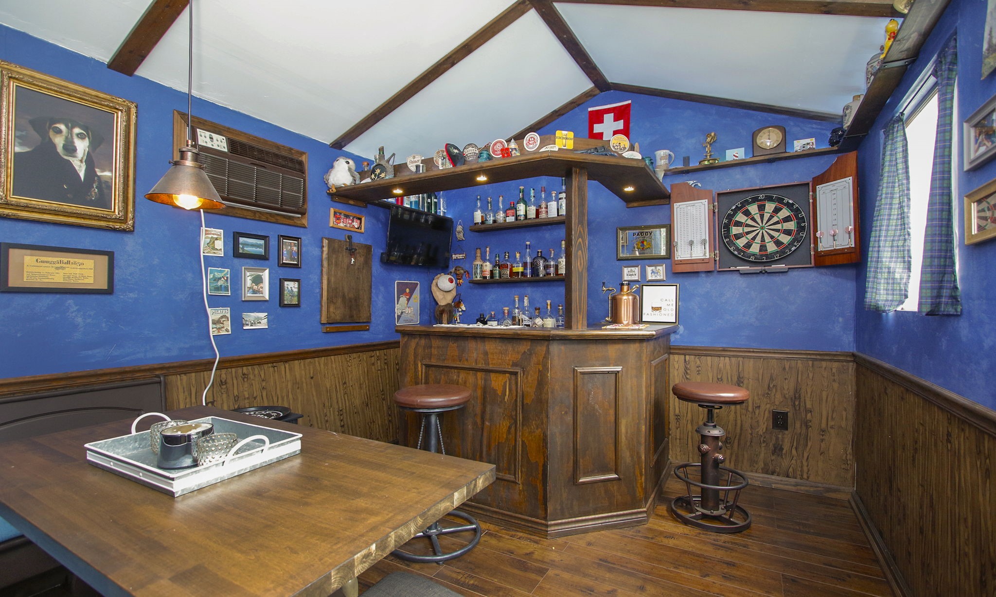 9546 Enstone Circle Spring, TX 77379 - Photo 41 of 44 Inside the pub is a bar and seating for tons of fun! What a great place to getaway....and it's in walking distance from the back door!