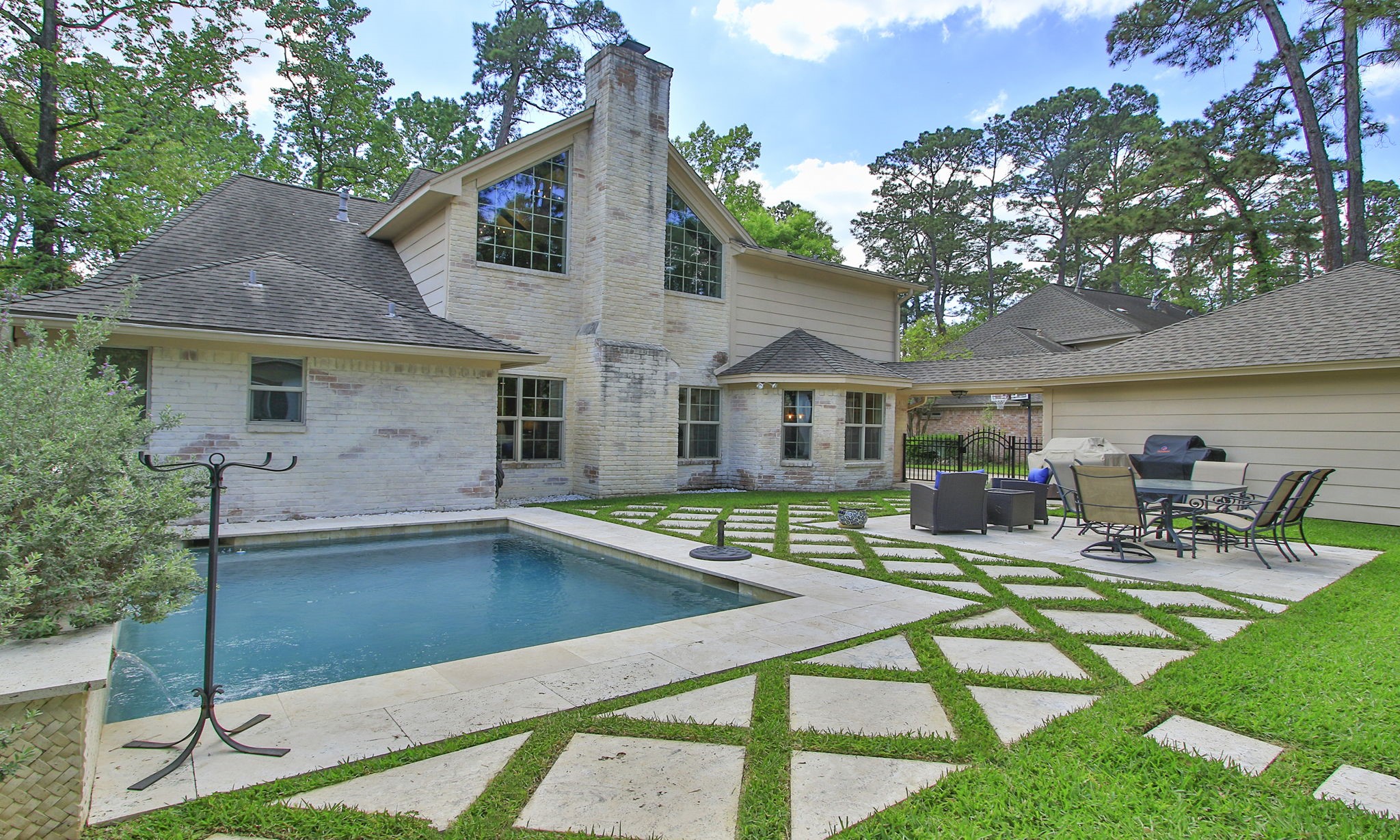 9546 Enstone Circle Spring, TX 77379 - Photo 43 of 44 This back yard is such a relaxing retreat and is on the east side of the home!