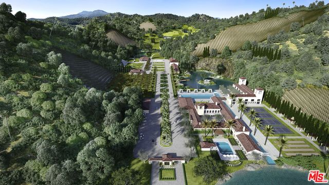 an aerial view of multiple house