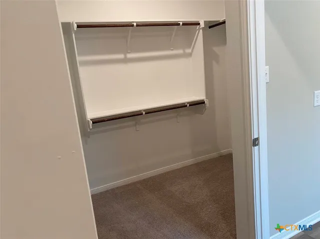 a close view of closet