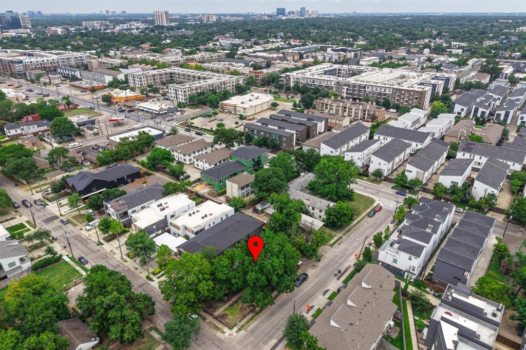 2300 North Prairie Avenue Dallas, TX 75204 - Photo 4 of 7 an aerial view of residential houses with outdoor space