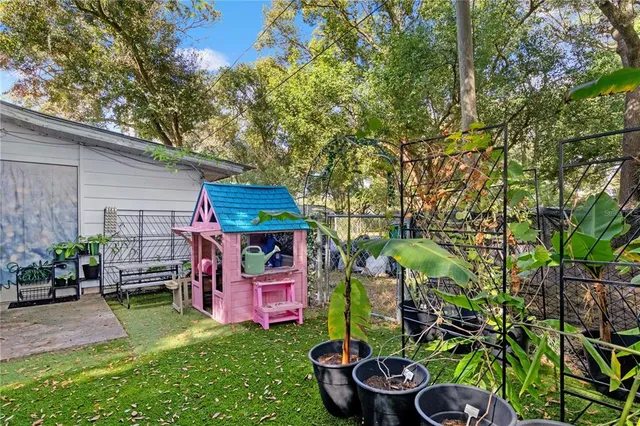 a view of outdoor space with chairs