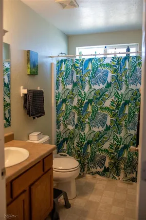 a bathroom with a sink and a toilet