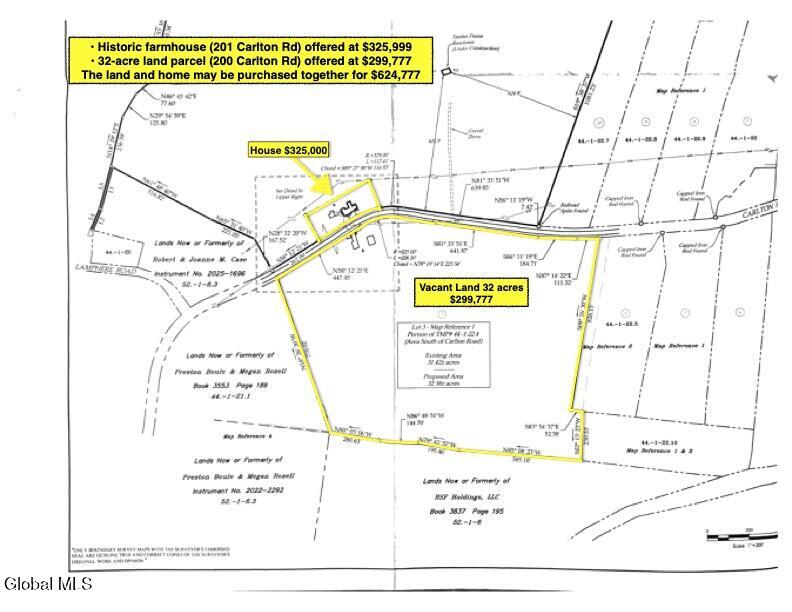 200-201 Carlton Road Whitehall, NY 12887 - Photo 4 of 24 Map - house and land 1