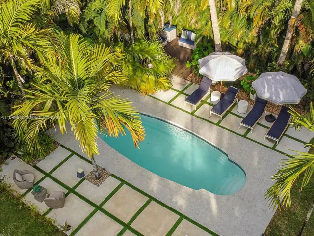a view of a fireplace in a patio