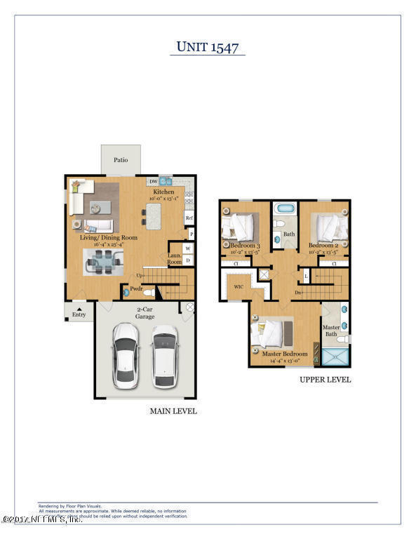 8314 Thor Street Jacksonville, FL 32216 - Photo 23 of 23 Floorplan Rendering