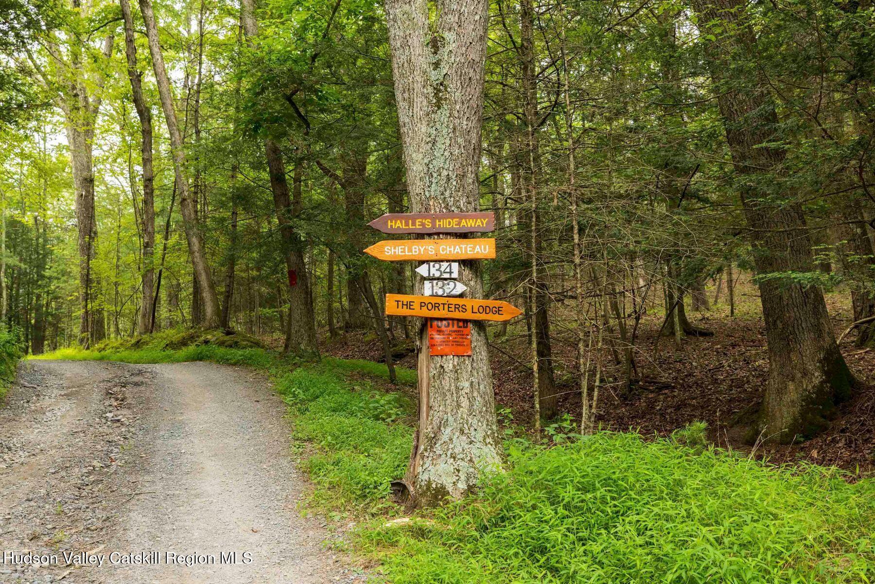 134 Irish Cape Road Napanoch, NY 12458 - Photo 43 of 47 a sign board with a yard