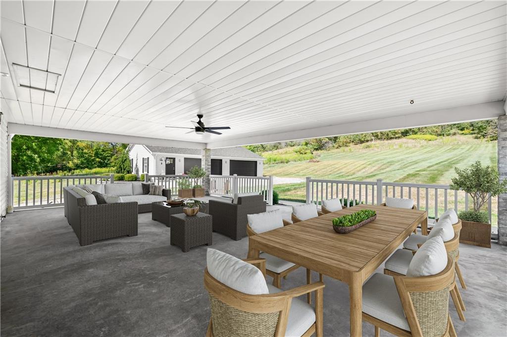 2118 Spooky Hollow Road Lower Burrell, PA 15068 - Photo 29 of 44 a view of a dining room with furniture window and outside view