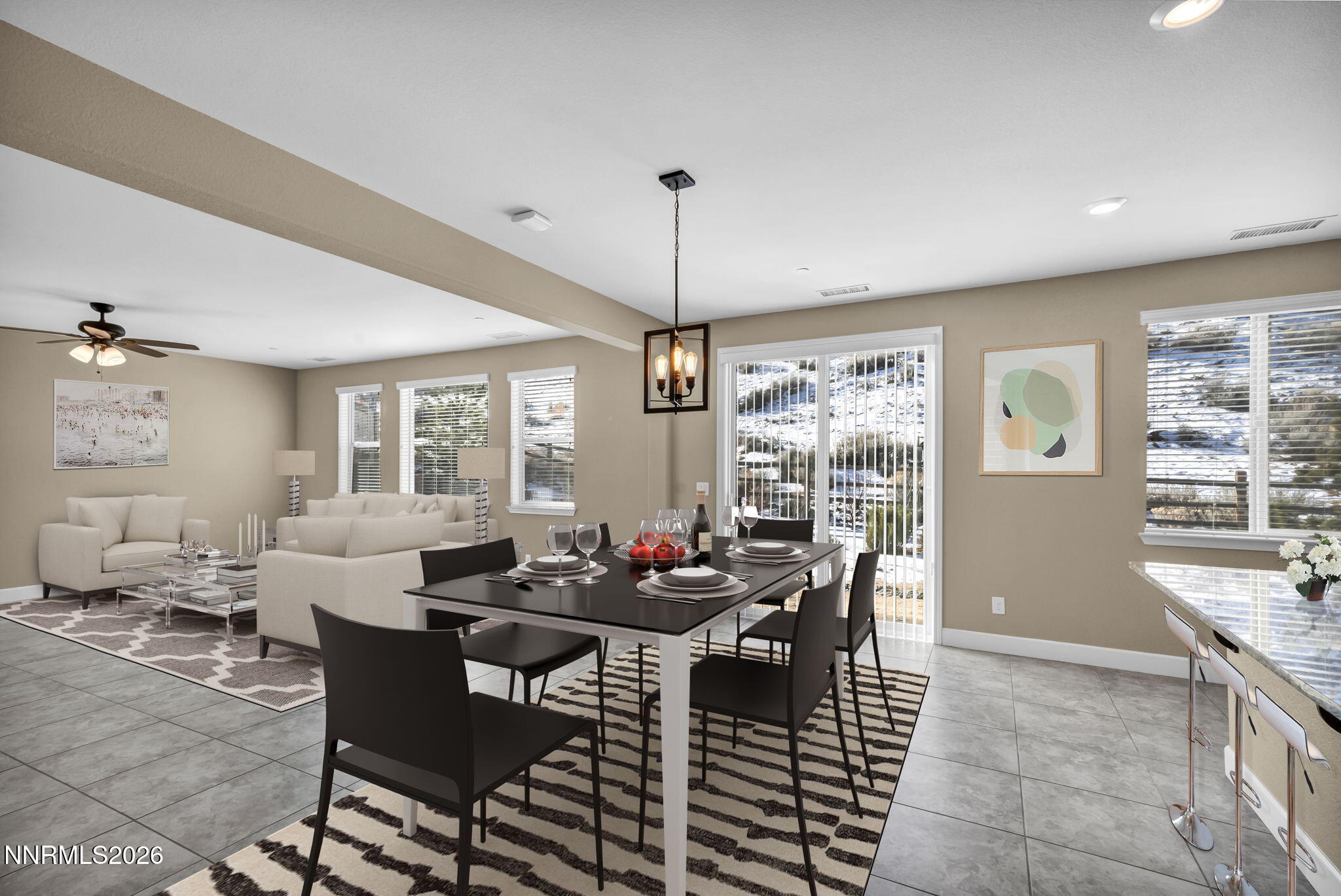 1725 Verdi Vista Court Reno, NV 89523 - Photo 8 of 19 a living room with furniture a window and a chandelier