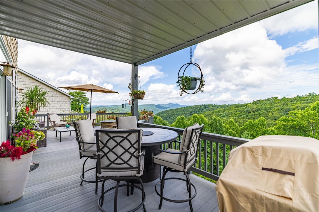 50 Mitchell River Ridge Thurmond, NC 28683 - Photo 18 of 43 a view of a patio in the balcony