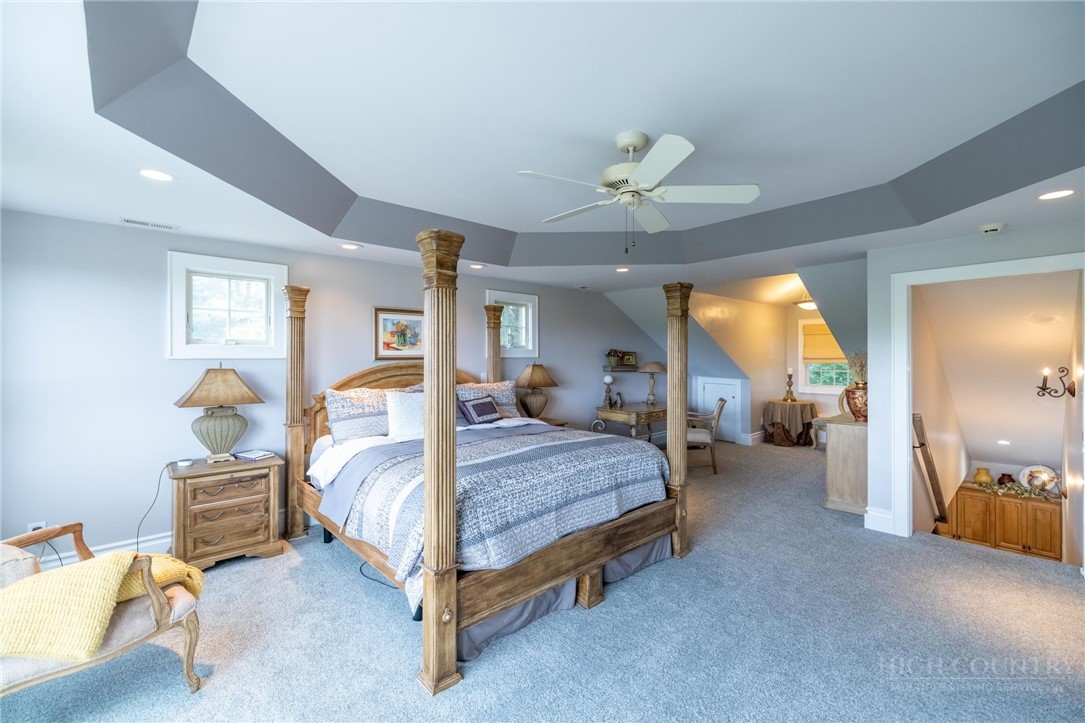 50 Mitchell River Ridge Thurmond, NC 28683 - Photo 22 of 43 a bedroom with bed and window