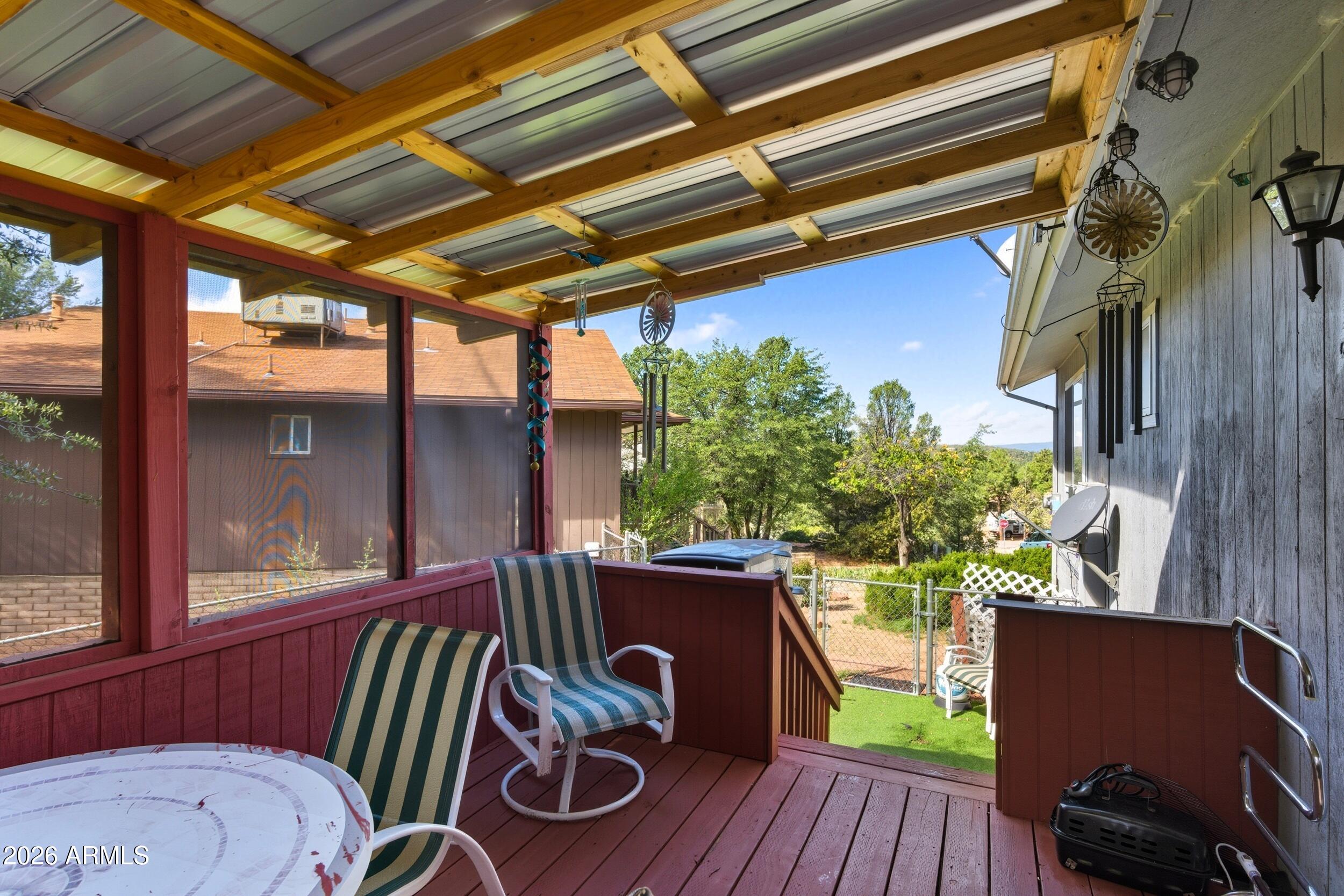 607 East Drowsey Circle Payson, AZ 85541 - Photo 26 of 33 a view of a porch with furniture and yard