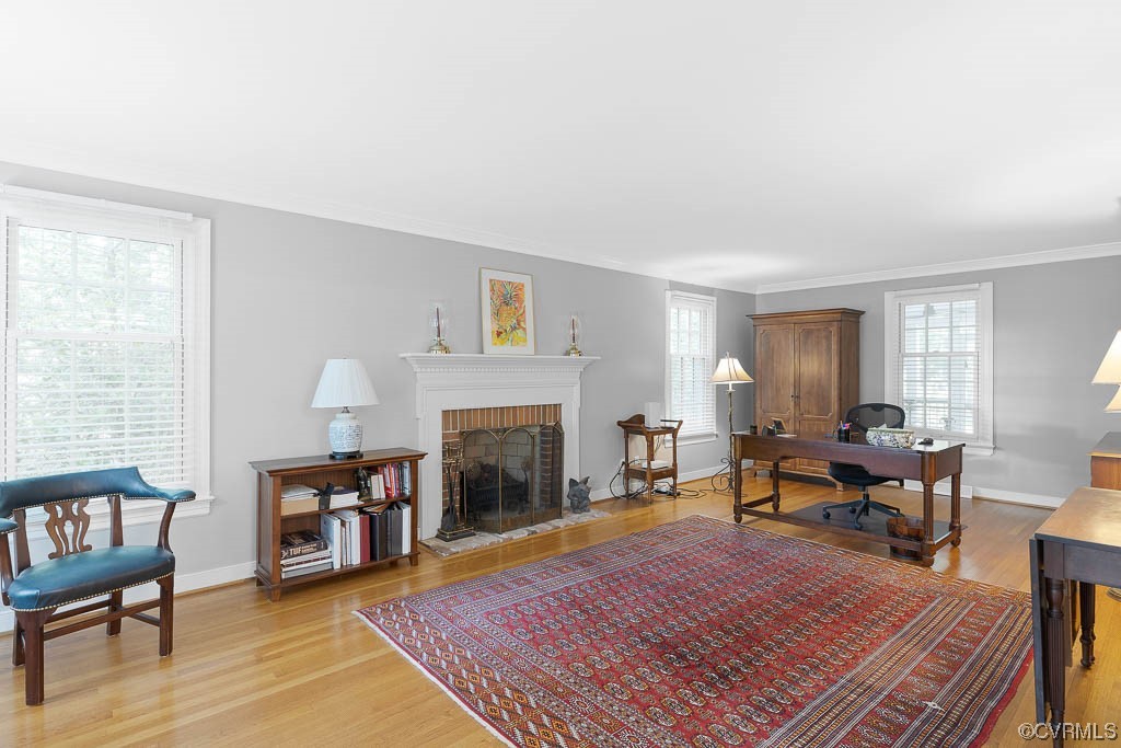 2370 Castlebridge Road Midlothian, VA 23113 - Photo 5 of 47 a living room with furniture and a fireplace