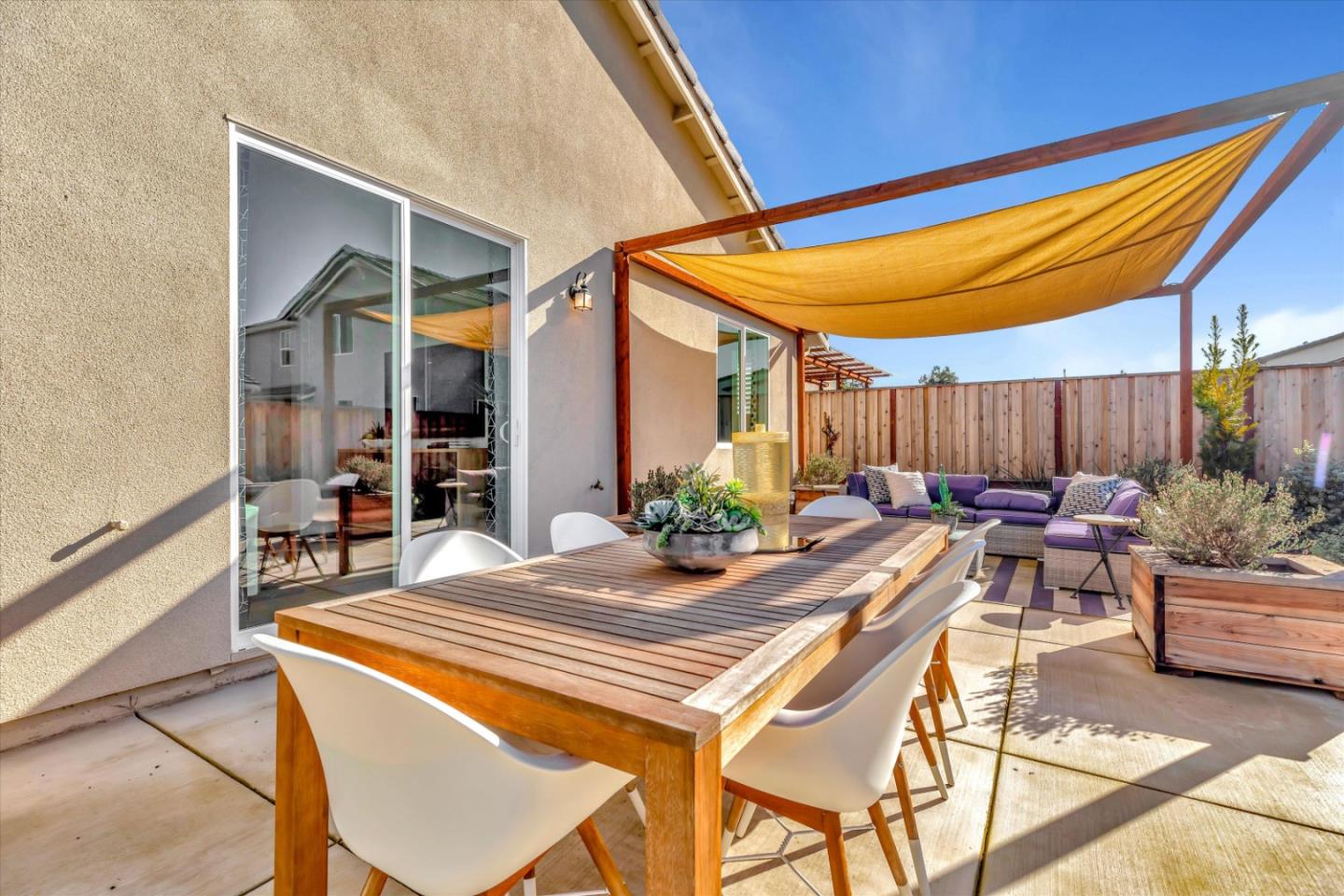 2740 Glenview Drive Hollister, CA 95023 - Photo 60 of 62 a view of a dinning table and chairs in patio