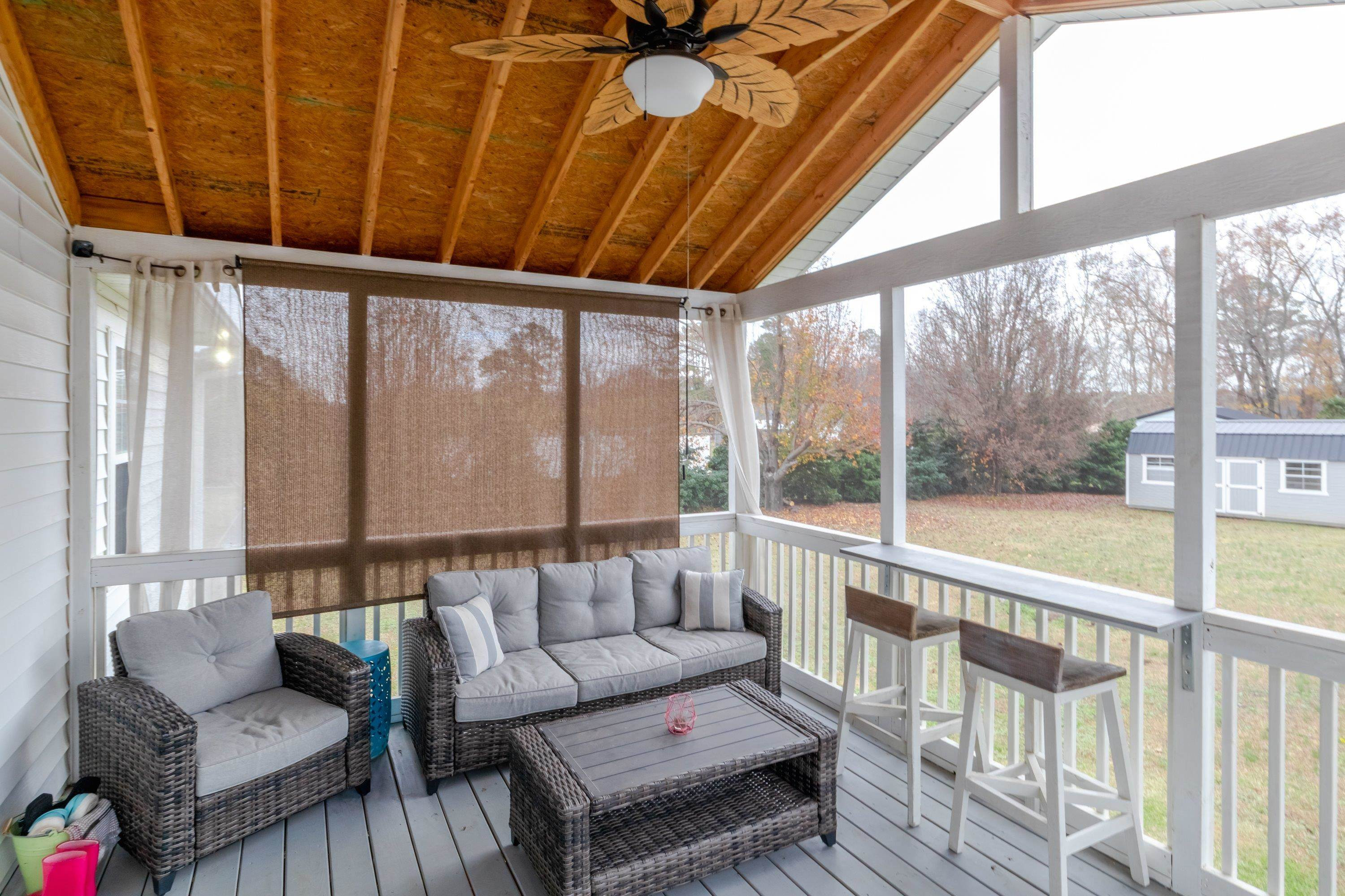 4245 Bizzell Grove Church Road Princeton, NC 27569 - Photo 26 of 30 a balcony with furniture