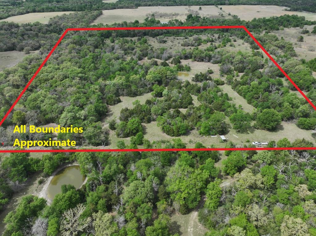 Aerial view of property parcel outlined 