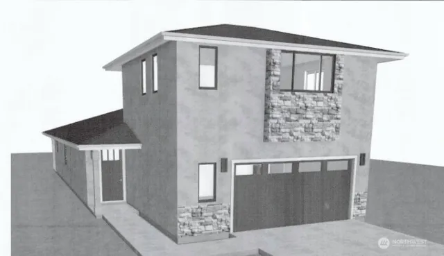 a front view of a house