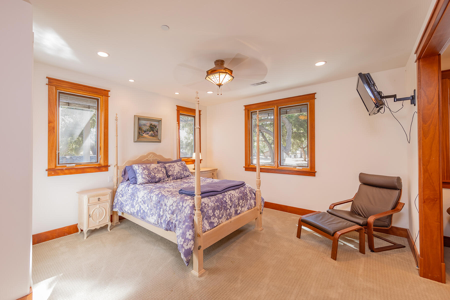 705 South Rice Road Ojai, CA 93023 - Photo 26 of 61 a bedroom with a bed and a window