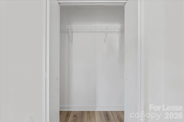 a close view of closet