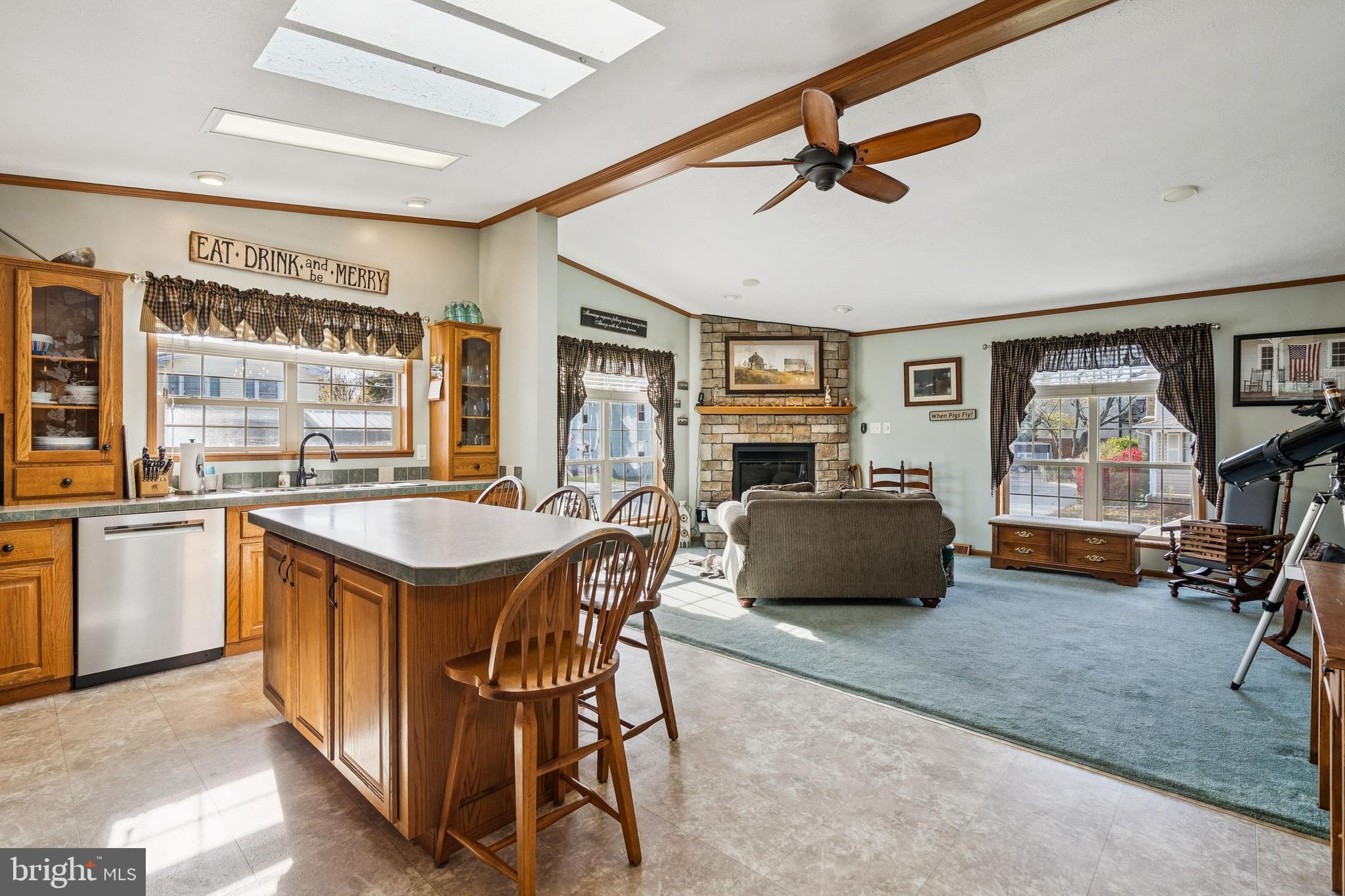 133 Spring Garden Street Woodstown, NJ 08098 - Photo 15 of 50 a dining hall with stainless steel appliances granite countertop a stove and a sink