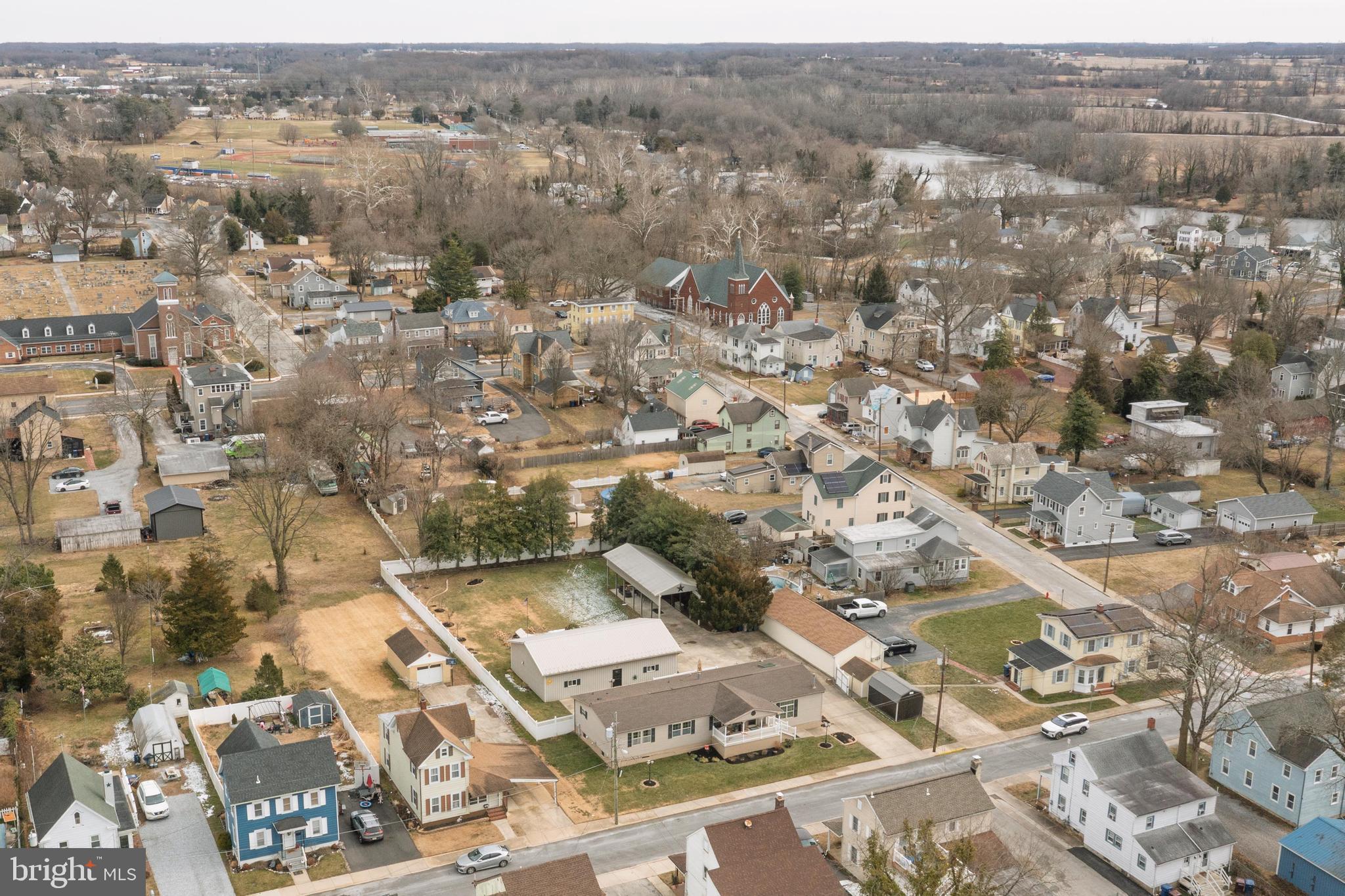 133 Spring Garden Street Woodstown, NJ 08098 - Photo 2 of 50 an aerial view of residential house with parking space