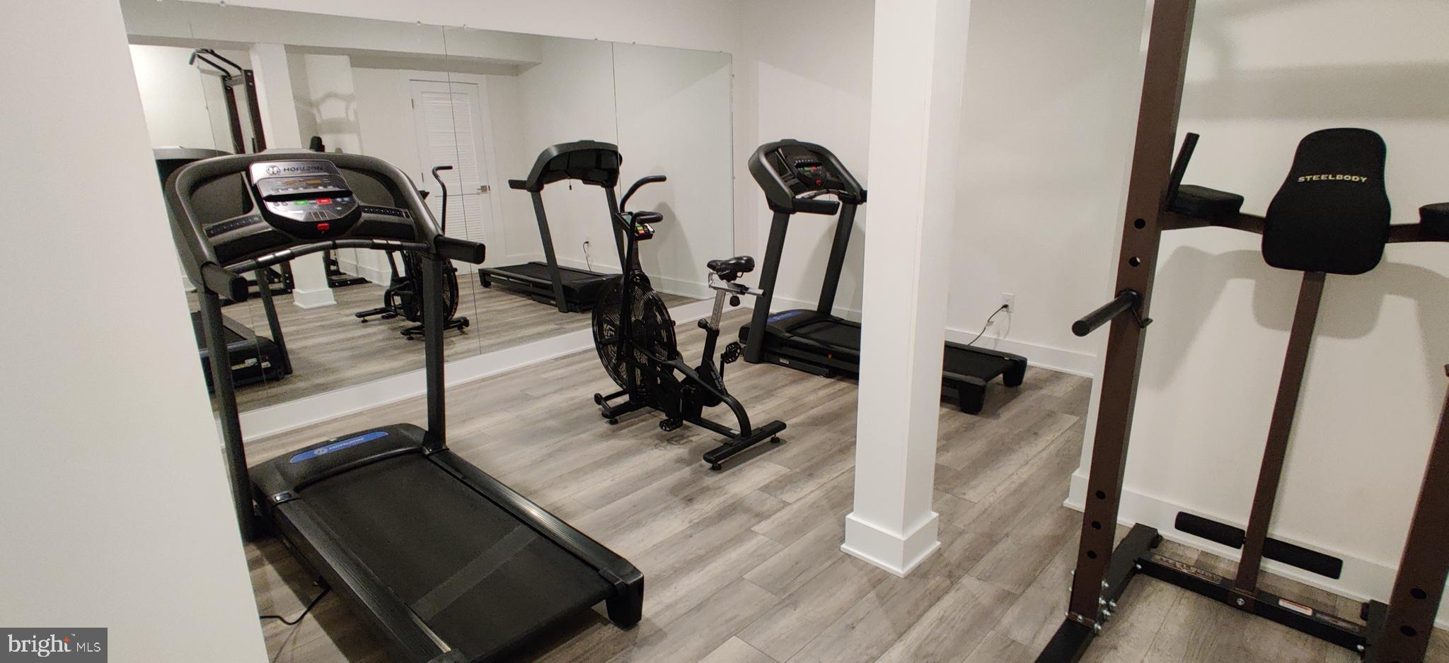 812 North 16th Street, Unit 3 Philadelphia, PA 19130 - Photo 17 of 17 a view of gym equipment with wooden floor