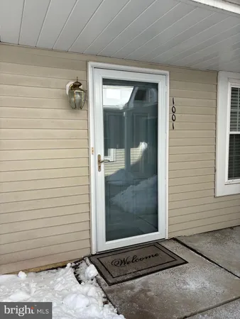 a view of a door of a house