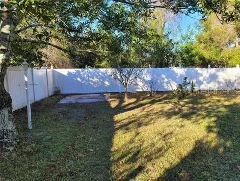 a backyard of a house