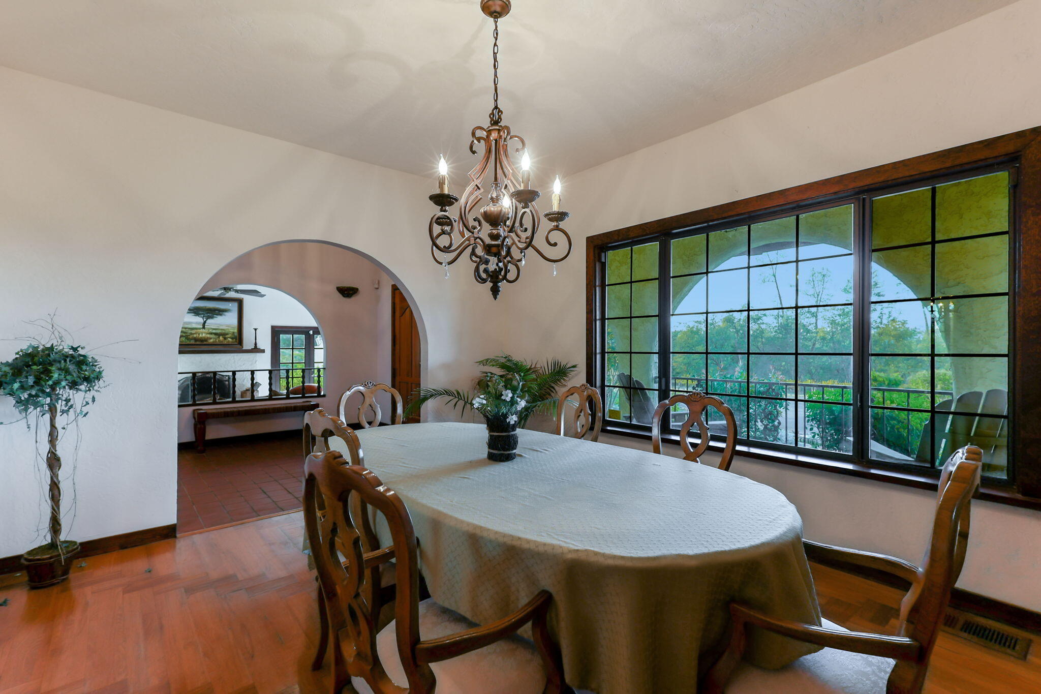 22797 Silverlode Lane Palo Cedro, CA 96073 - Photo 11 of 64 a view of a dining room with furniture window and outside view