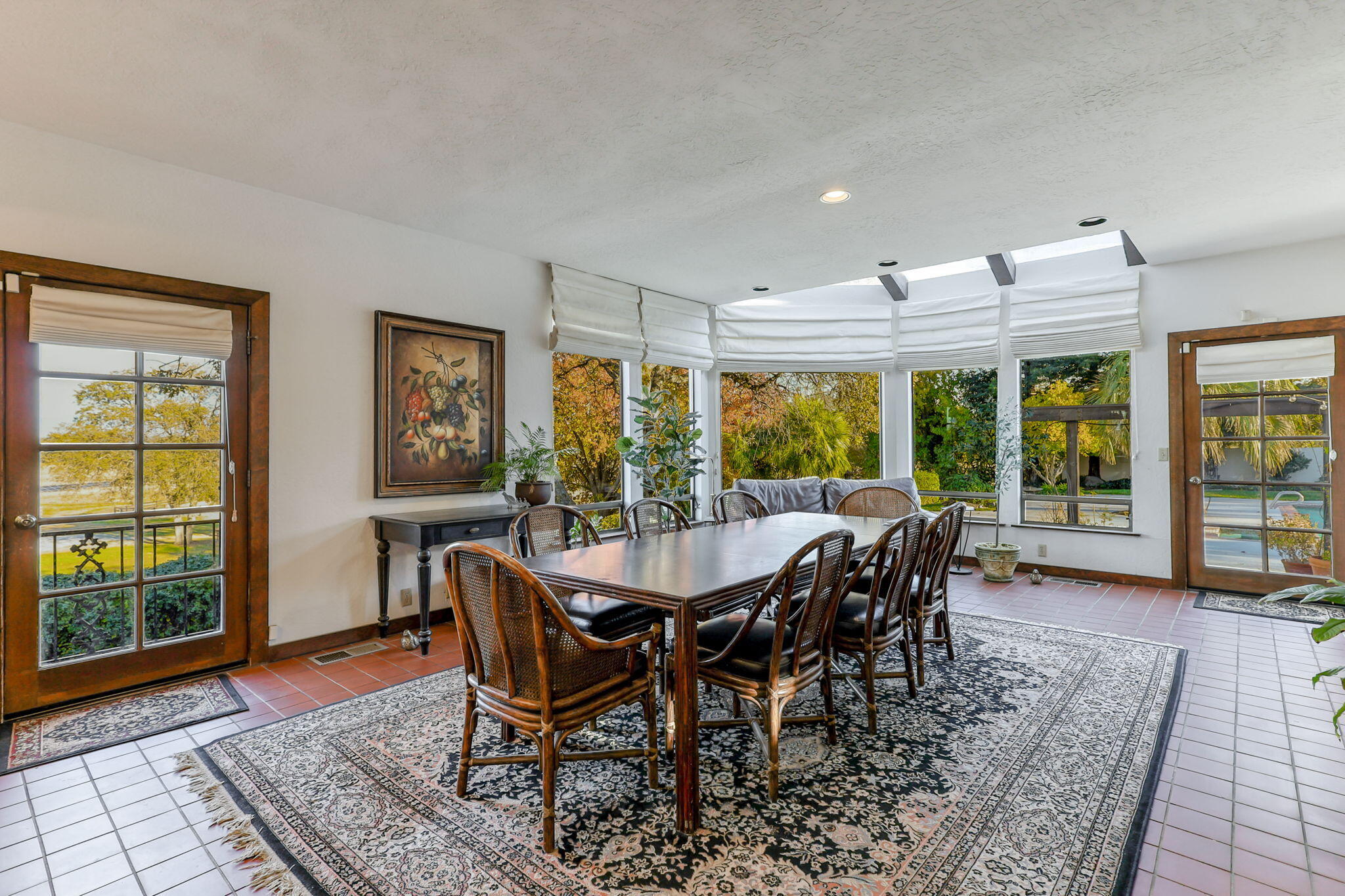 22797 Silverlode Lane Palo Cedro, CA 96073 - Photo 20 of 64 a view of a dining room with furniture window and outside view