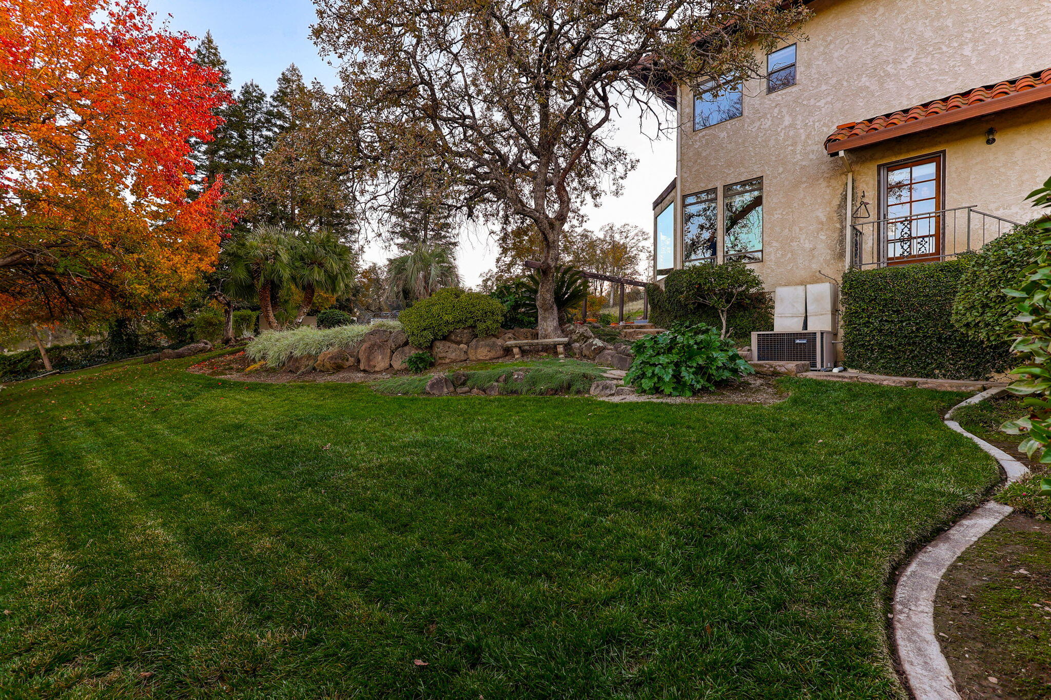 22797 Silverlode Lane Palo Cedro, CA 96073 - Photo 54 of 64 a view of a backyard with plants and large trees