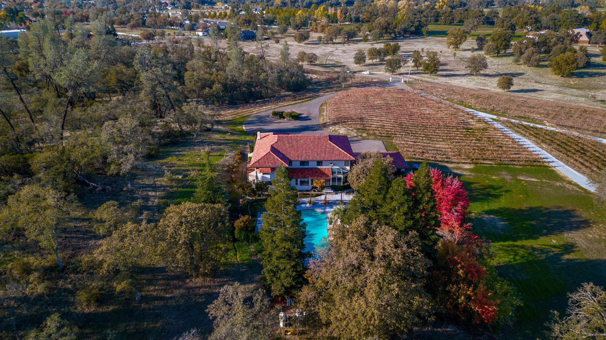 22797 Silverlode Lane Palo Cedro, CA 96073 - Photo 59 of 64 an aerial view of residential houses with outdoor space