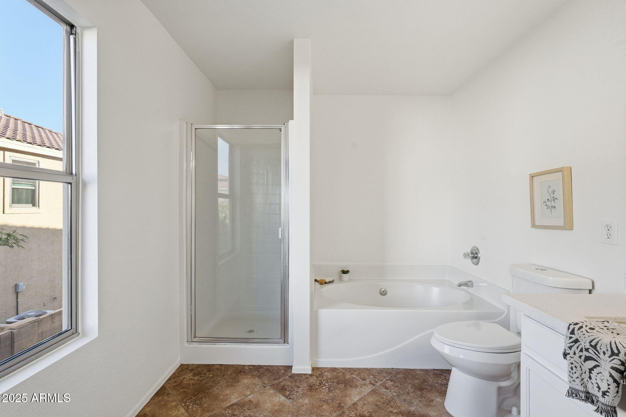 3287 South Bowman Road Apache Junction, AZ 85119 - Photo 25 of 40 a bathroom with a toilet and a shower