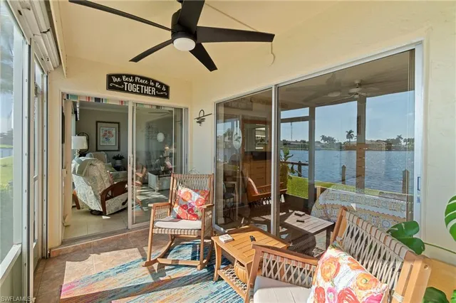 a view of a lake with a ocean view