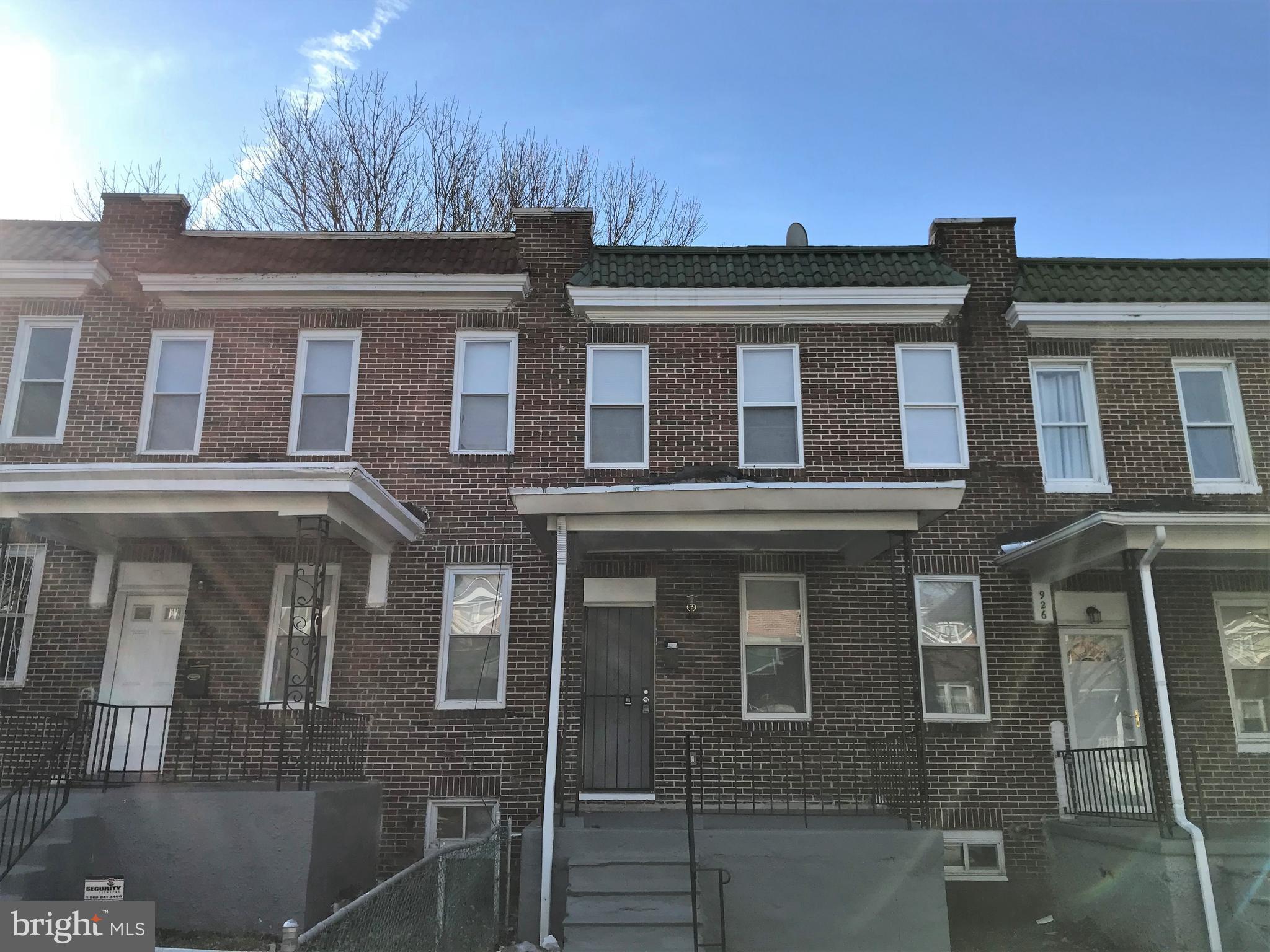 924 North Rosedale Street Baltimore, MD 21216 - Photo 22 of 24 Exterior (Front)