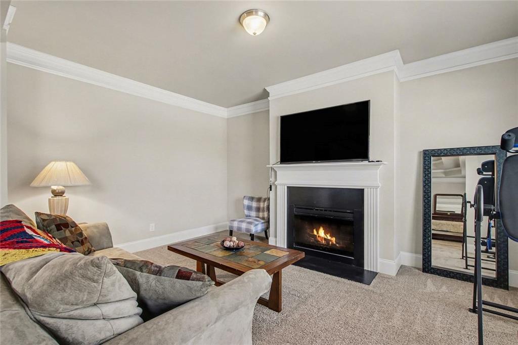 971 Traditions Way Jefferson, GA 30549 - Photo 26 of 53 a living room with furniture and a fireplace