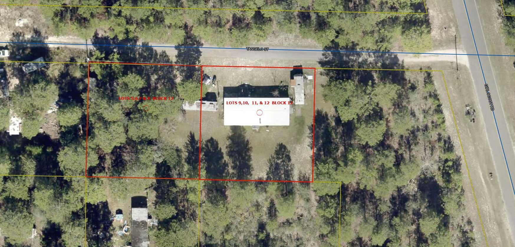 201 Tangelo Street DeFuniak Springs, FL 32433 - Photo 2 of 3 an aerial view of residential house with outdoor space