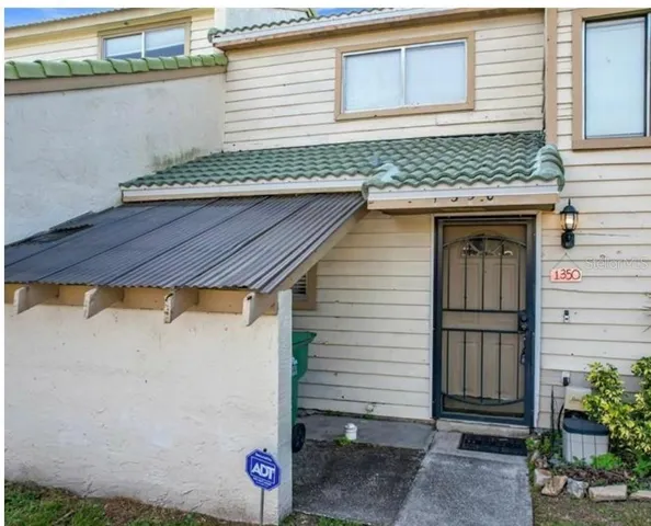 a front view of a house with entryway