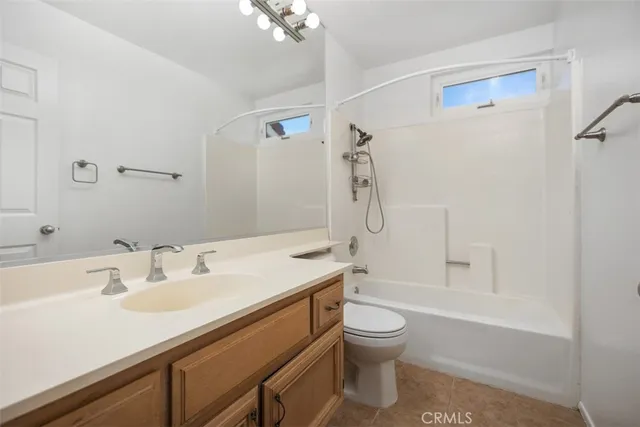 an empty room with a large window