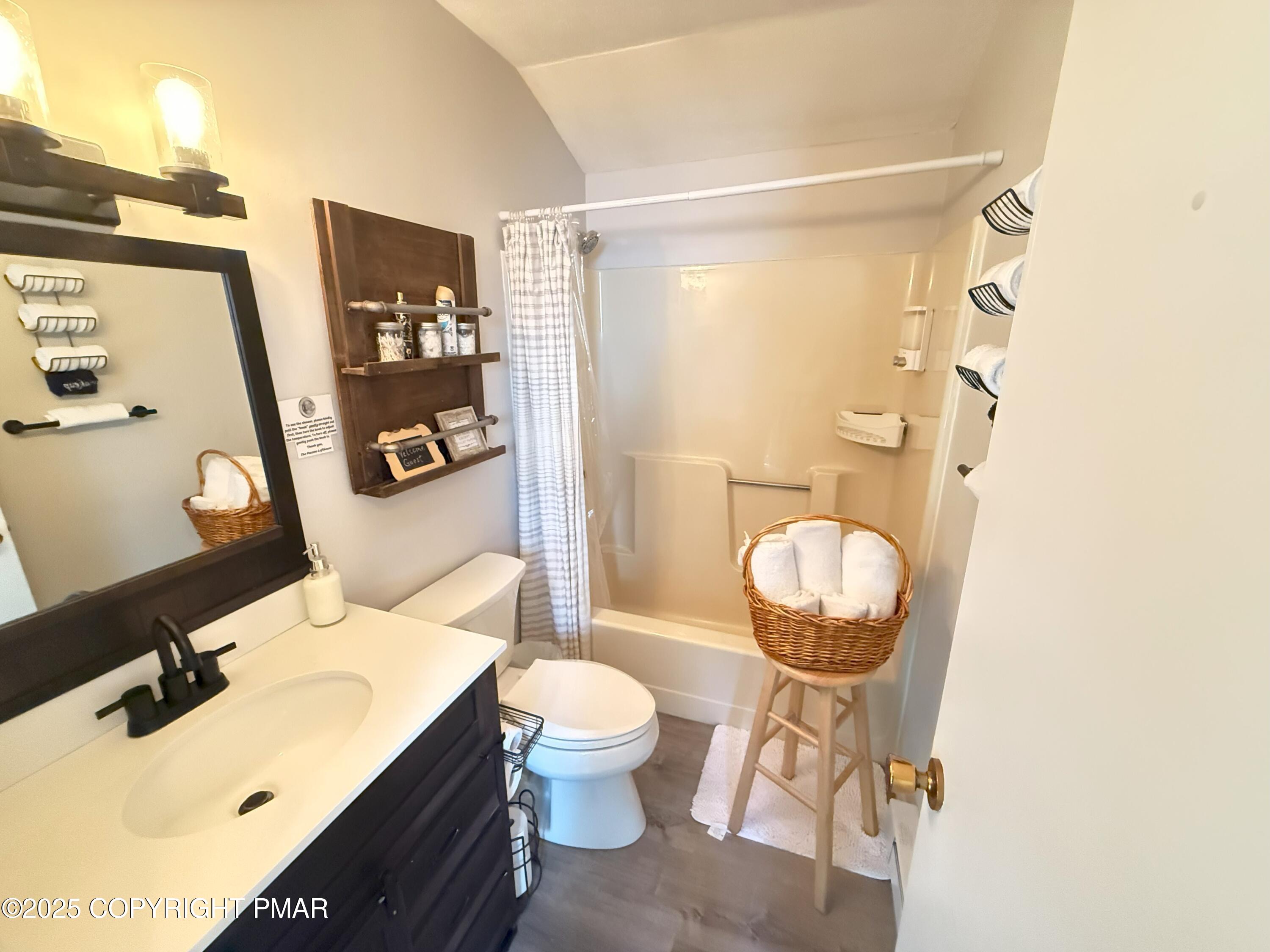 1026 Hampstead Road Bushkill, PA 18324 - Photo 28 of 61 a bathroom with a sink toilet and shower