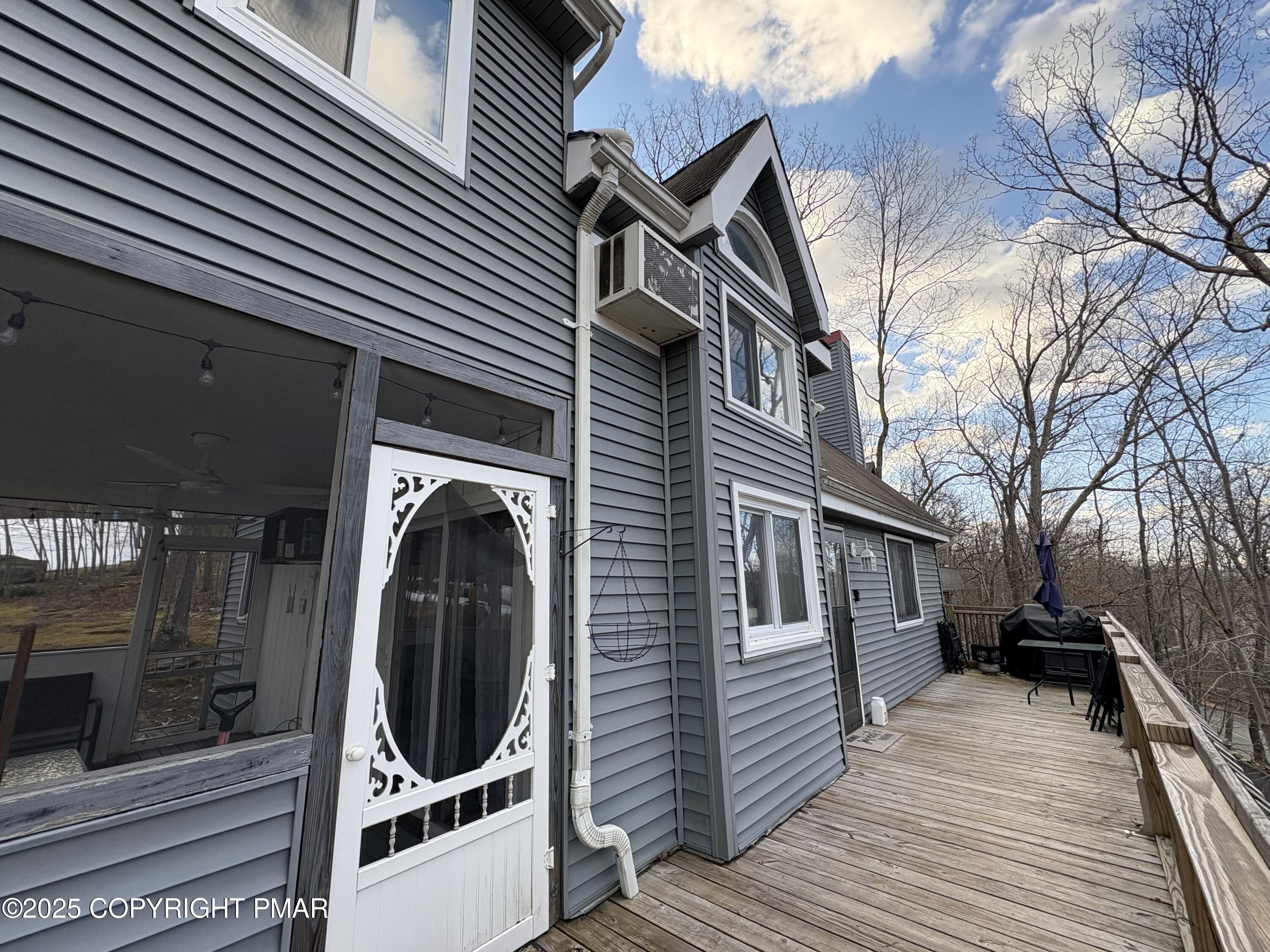 1026 Hampstead Road Bushkill, PA 18324 - Photo 35 of 61 a view of a house with a deck