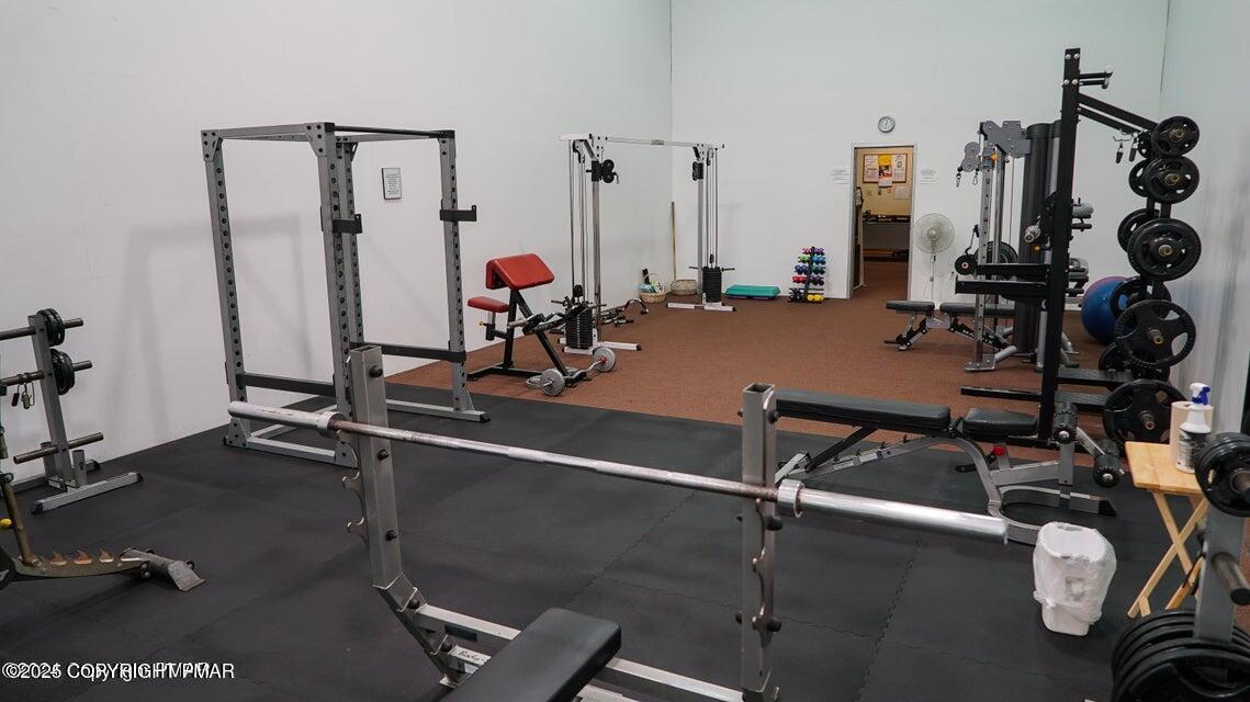 1026 Hampstead Road Bushkill, PA 18324 - Photo 56 of 61 a view of a room with gym equipment