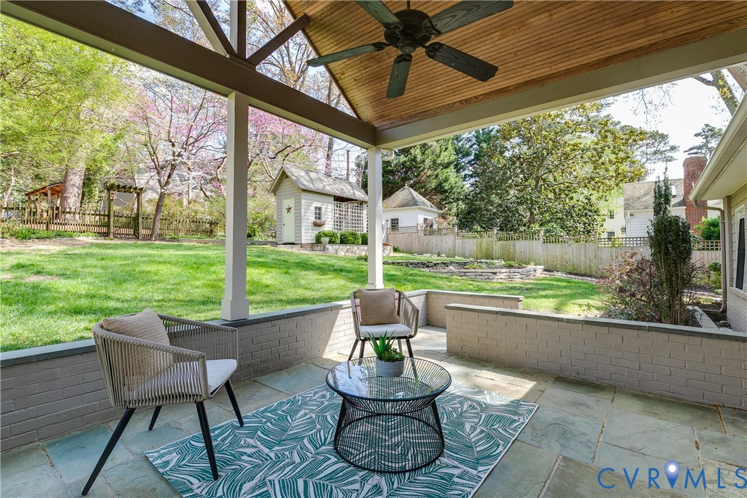 609 Baldwin Road Henrico, VA 23229 - Photo 38 of 50 a patio with yard table and chairs