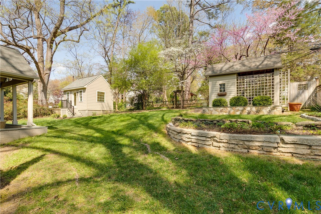 609 Baldwin Road Henrico, VA 23229 - Photo 40 of 50 a view of a house with a big yard and large trees