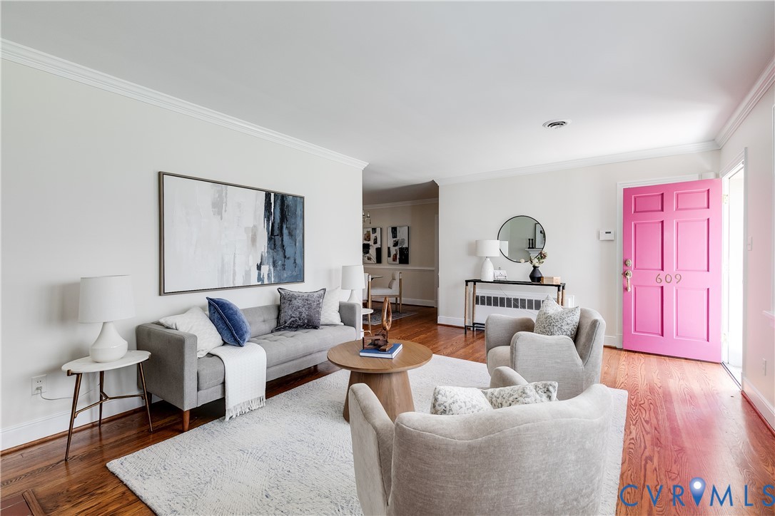 609 Baldwin Road Henrico, VA 23229 - Photo 8 of 50 a living room with furniture and a wooden floor