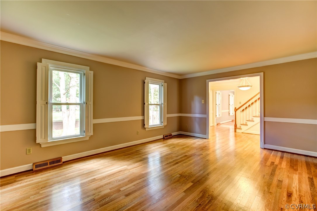 13640 Glendower Road Midlothian, VA 23113 - Photo 3 of 24 Living Room with wood floors and shutters