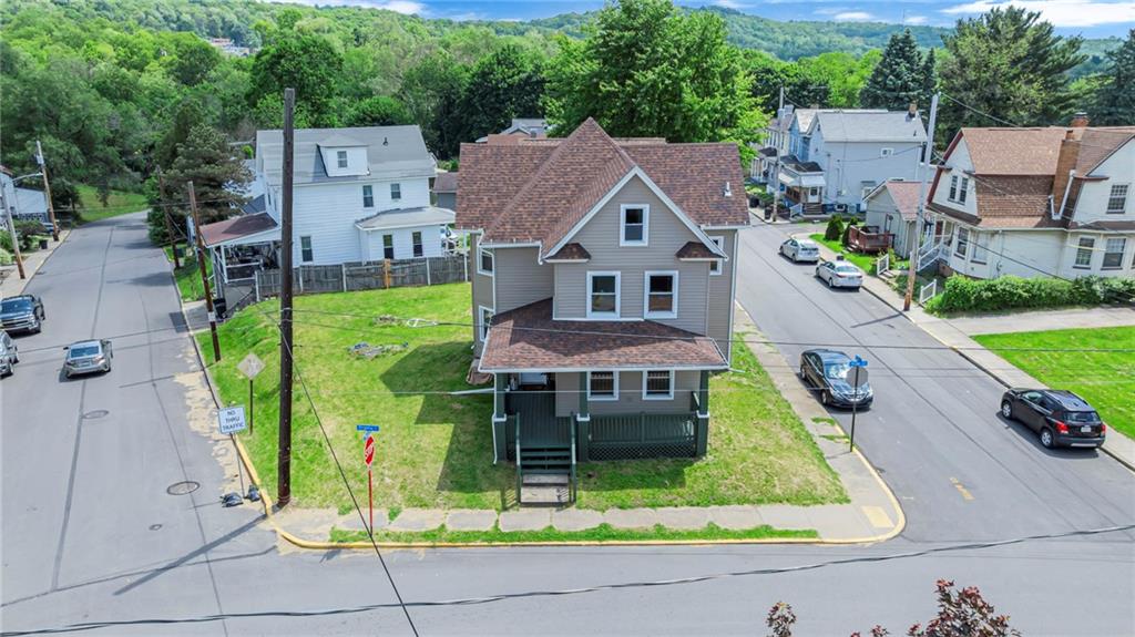 193 Virginia Avenue Rochester, PA 15074 - Photo 31 of 37 an aerial view of a house with garden space and street view