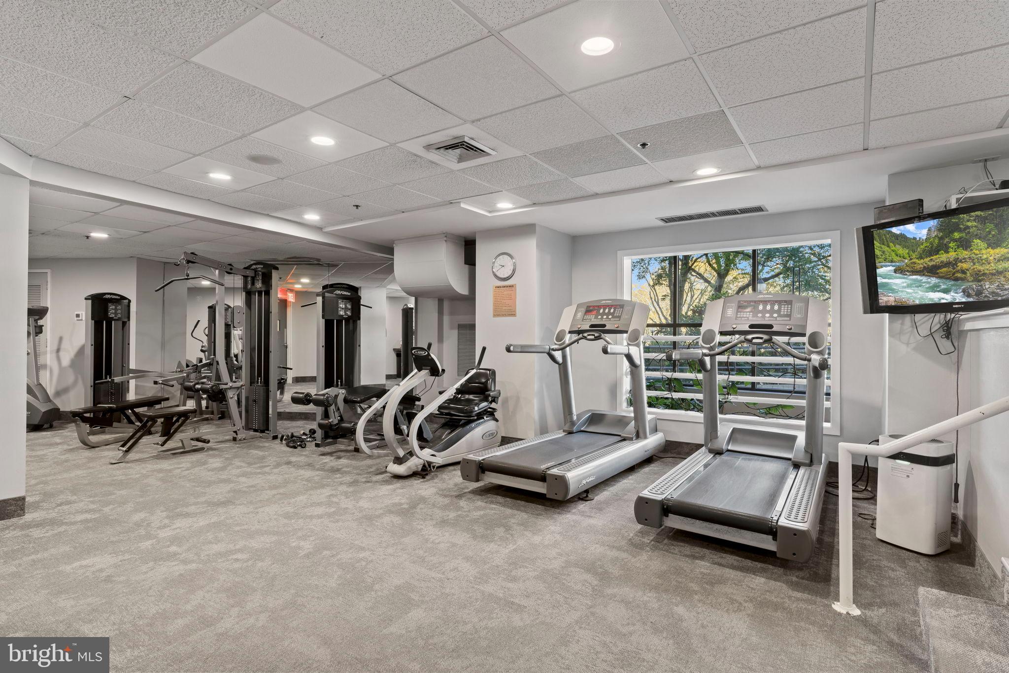 1600 Hagys Ford Road, Unit 3Y Narberth, PA 19072 - Photo 18 of 38 a view of a room with gym equipment